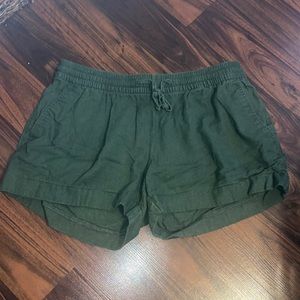 Old Navy Linen Blend Shorts Green Size M